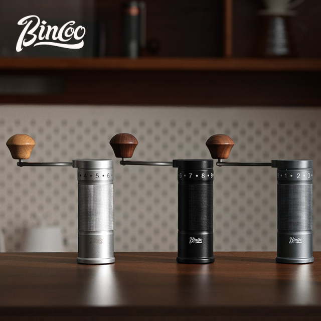 Bincoo ມື grinder ກາເຟກ້ອນມີດກາເຟຫມາກຖົ່ວ grinder ມື grinder ການປັບພາຍນອກ Portable foldable