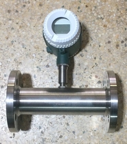 LWGY-B 316L liquid turbine flow meter stainless steel 316L LCD lithium battery type flow meter