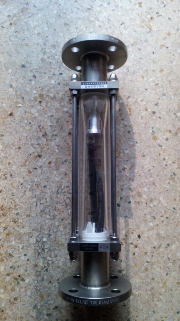 LZB-50B full stainless steel flow meter liquid gas applicable DN50 flange glass rotor flow meter