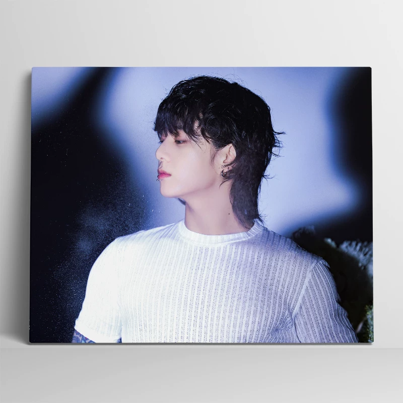 Безрамная картина с декором BTS Tianjiu Country Jungkook, индивидуальная звезда, подарок для комнаты, общежитие, настенная
