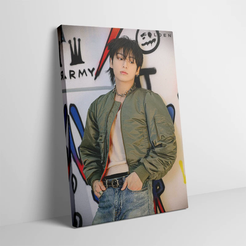 Безрамная картина с декором BTS Tianjiu Country Jungkook, индивидуальная звезда, подарок для комнаты, общежитие, настенная