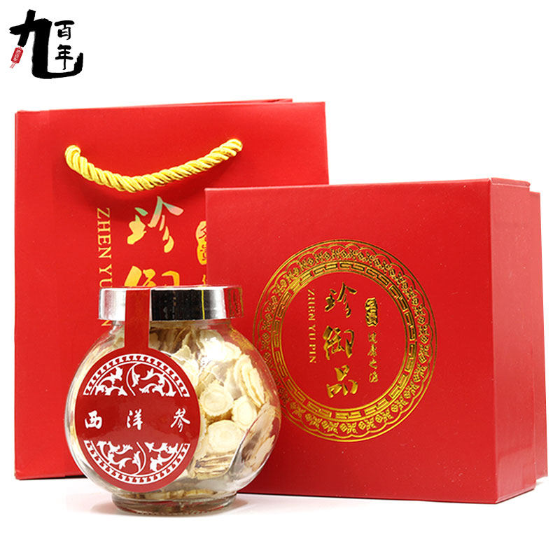 Changbai Mountain Western Ginseng Tablet Northeast Specialty Sliced American Ginseng Tablet Powder Ginseng Disc Selection Gift Box