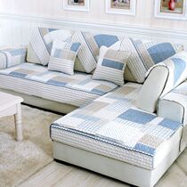 Cotton fabric sofa cushion four seasons universal non-slip cotton cushion simple modern all-inclusive universal cover full cover full cover towel