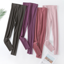 Plus size womens de velvet long johns high waist high elasticity close-fitting and comfortable leggings warm pants brushed cold-proof fat mm