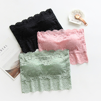 200kg shoulder strapless lace vest shoulder-less underwear fat mm anti-light base summer