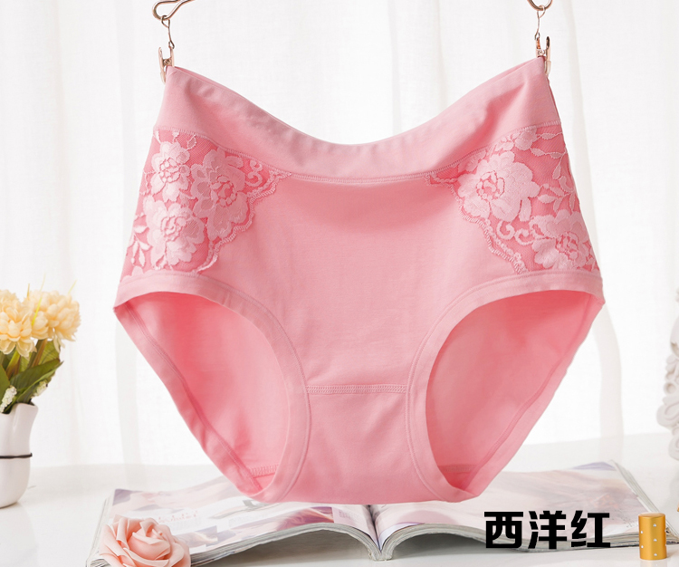 Quần lót, quần sịp cotton nữ, eo cao, kích thước lớn, cotton rộng, cộng với phân bón, tăng mm mẹ béo, 200 kg quần lót đôi