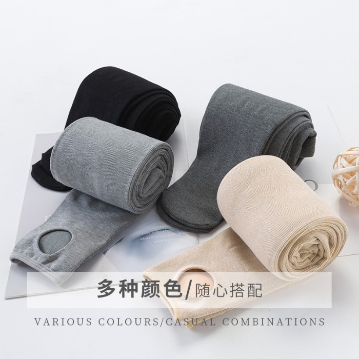 Pregnant Woman Beats Bottom Autumn Winter Style Thin Suede Vertical Striped Pants Socks Spring Fall Child Stomping Silk Socks Plus Suede Thickening Adjustable