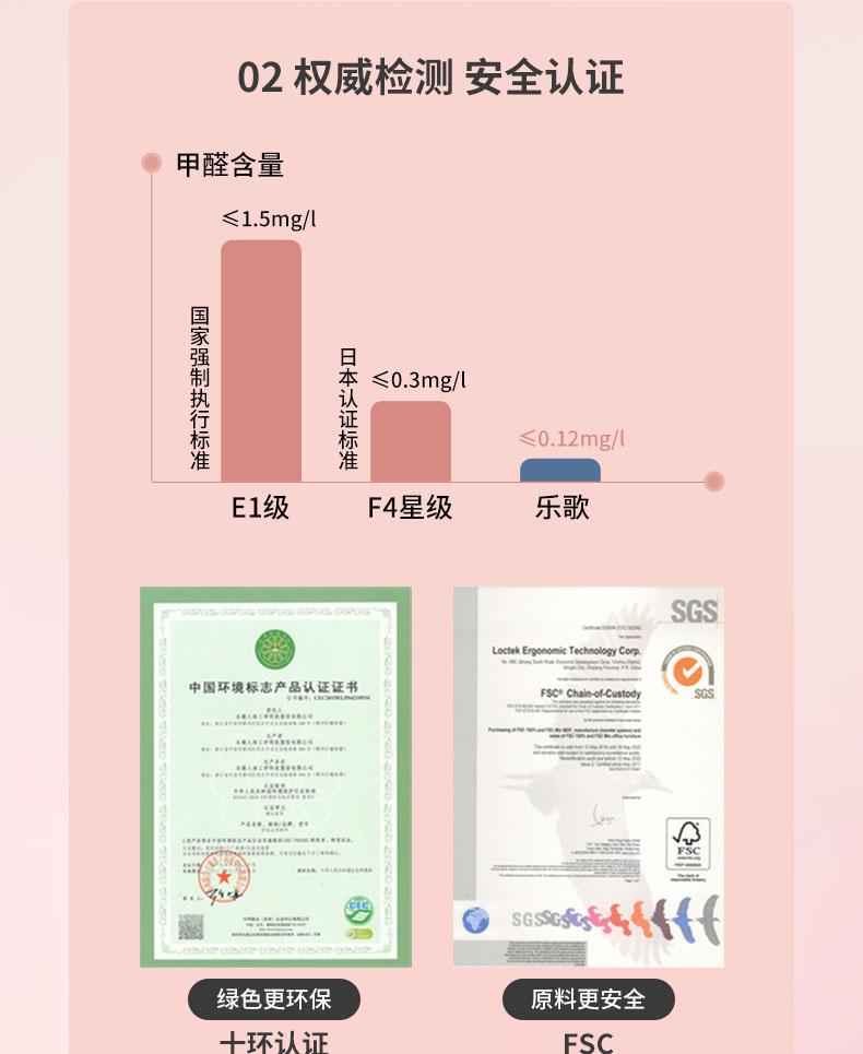 Loctek 乐歌EC2 儿童电动升降 实木学习桌+学习椅 图9