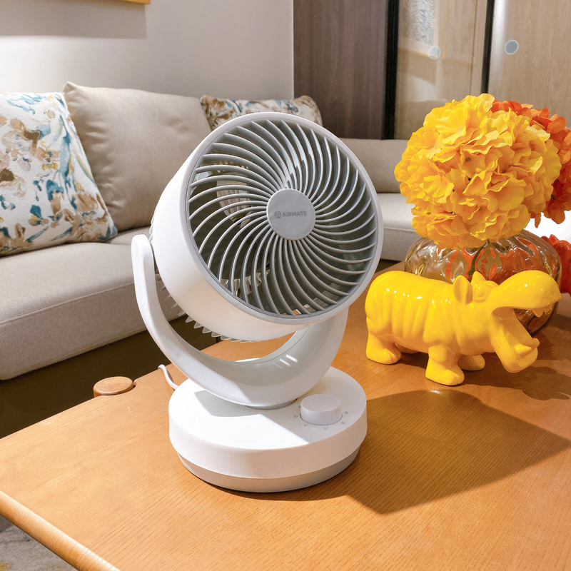Emmett electric fan home small desktop desktop air circulation fan office turbo convection mini fan