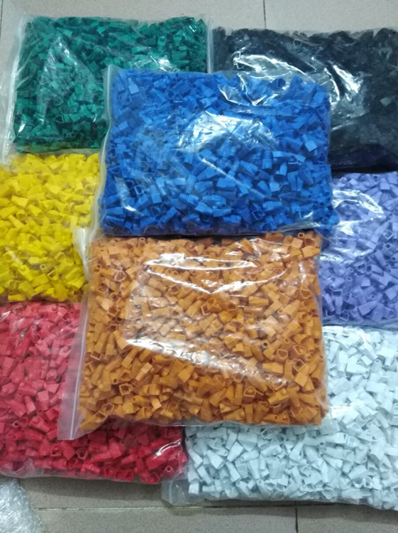 Supersix types of internet online RJ45 plastic 8 core crystal head protective sleeves grey blue yellow white orange black OD6 5MM