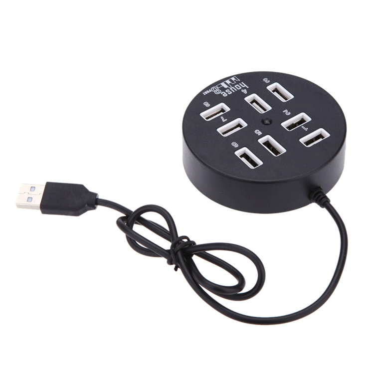 Bộ chia tròn USB 2.0 HUB trung tâm máy tính xách tay đa giao diện một cho tám bộ mở rộng - USB Aaccessories