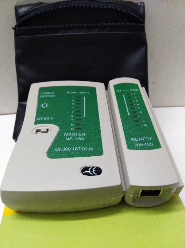 RJ45 network route Internet tester RJ11 telephone line detector diagnostic wire detector with instructions