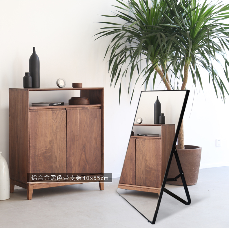 Hợp kim nhôm đơn giản kiểm tra giày gương cửa hàng giày kiểm tra giày gương máy tính để bàn vanity gương kiểm tra sàn giày gương chống nổ - Gương gương treo tường trang trí