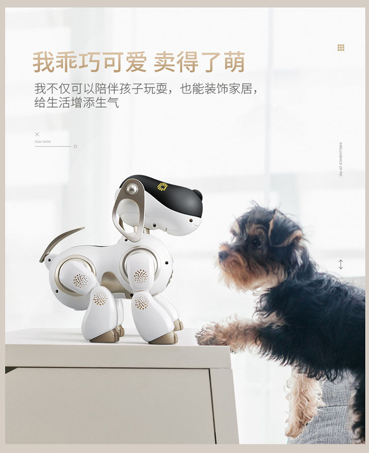 Cảm ứng biểu hiện điều khiển từ xa thông minh mô phỏng điện puppy robot đối thoại talking dog con cậu bé đồ chơi