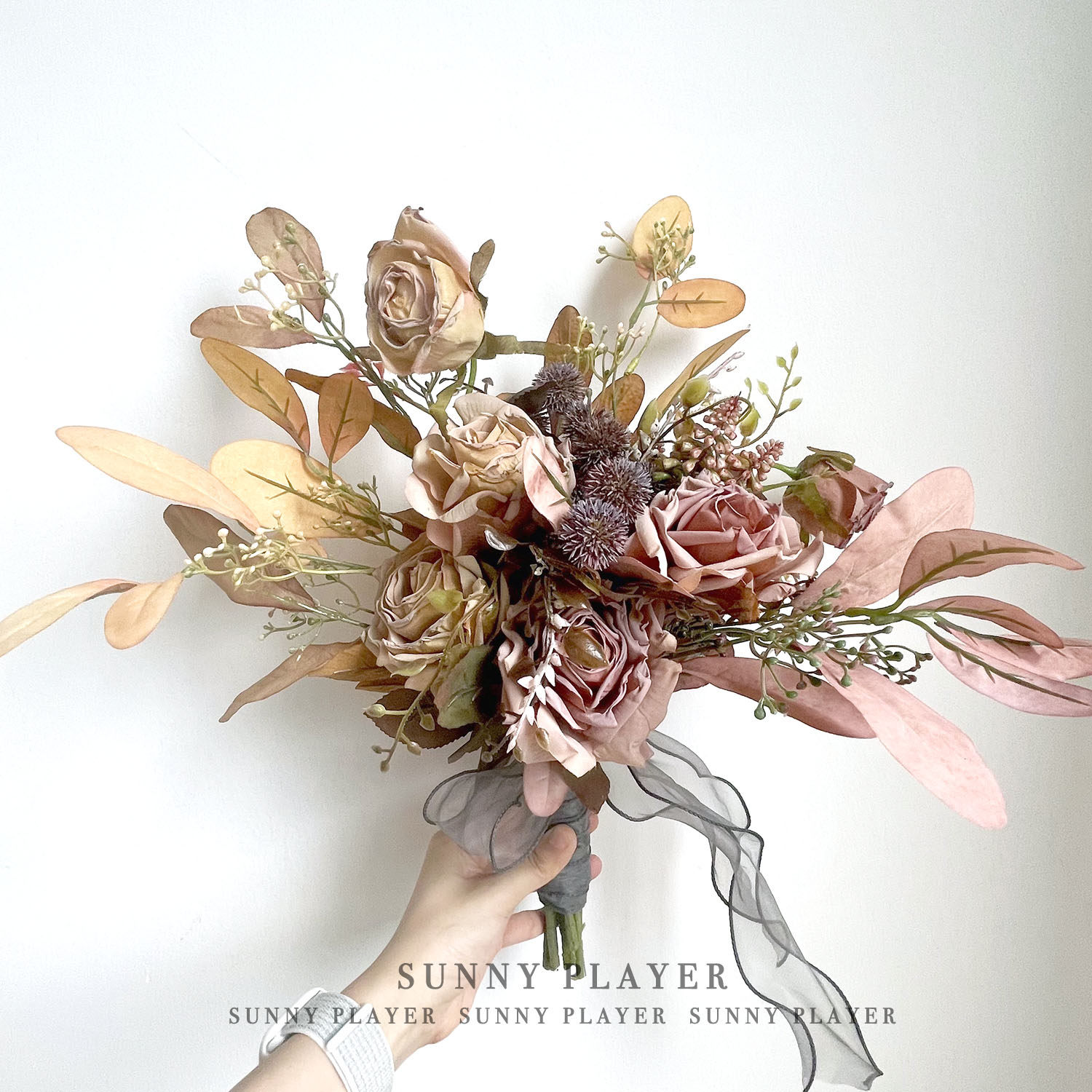 Simulation Flowers Bouquet Retro Rose Hands Touted Bridal Wedding Wedding Sen Wedding Dresses Photography Props Han Style