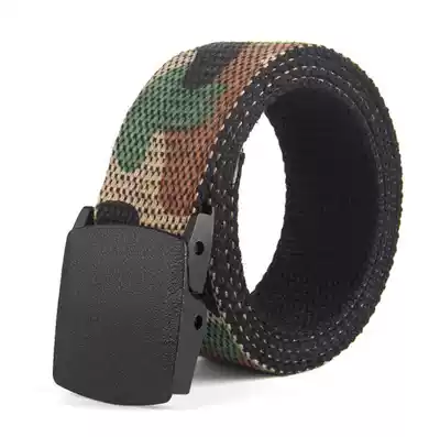 Canvas belt male and female youth belt automatic buckle student juvenile Korean casual pants belt men belt