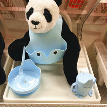 ikea IKEA MATA MATA tableware 4-piece set bib auxiliary food bowl Rice pocket spoon spoon duckbill cup drinking cup