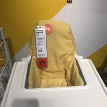 Shanghai confused IKEA Domestic Lange IKEA high chair stool Baby dining chair cushion cushion chair cover