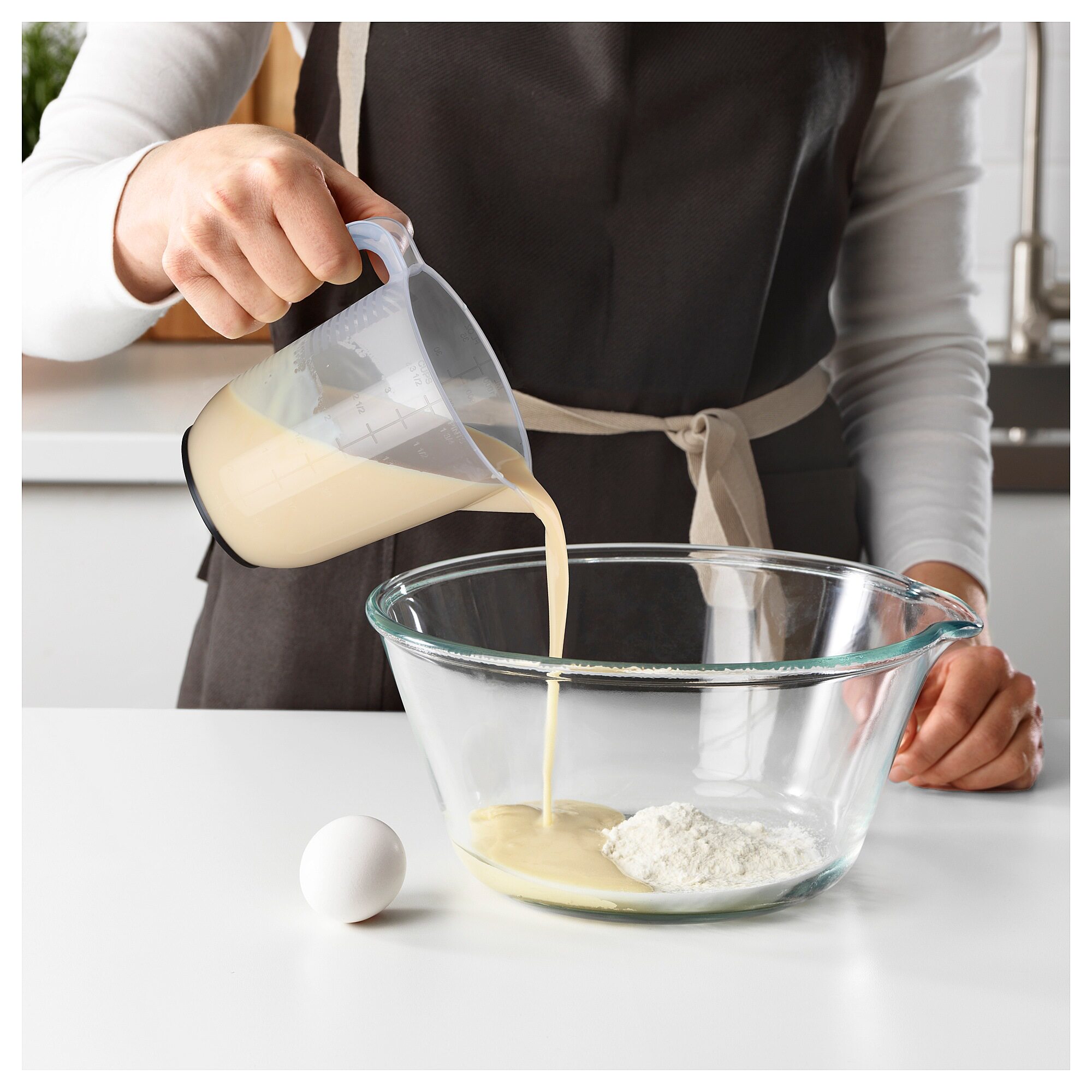 Shanghai Boiled IKEA Domestic Bijowa Measuring Pot Transparent Grey