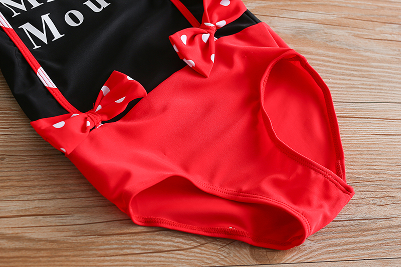 Minnie Mickey Người mẫu ba chiều trẻ em gái mặc đồ bơi nam và nữ dễ thương áo tắm một mảnh - Bộ đồ bơi của Kid đồ bơi trẻ em nữ 10 tuổi