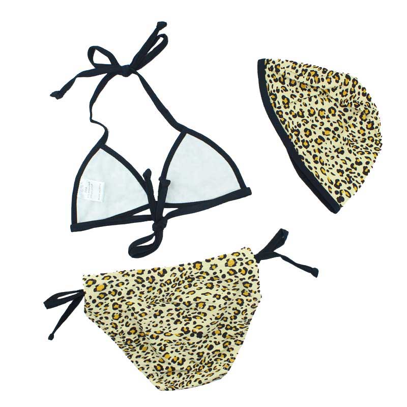 Cô gái Đồ bơi Cô gái dễ thương Chia tay Áo tắm cho trẻ em Suối nước nóng Cô gái da báo bikini cho bé 1 tuổi