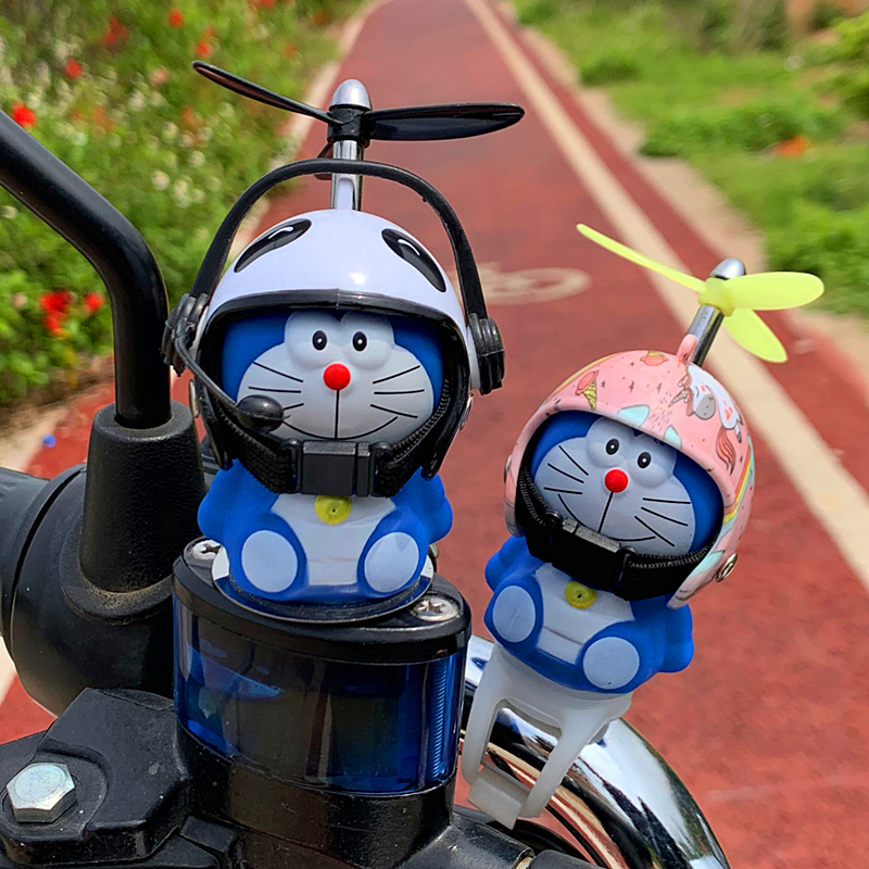 Little Yellow Duck Helmet Bicycle Car Car mounted Electric Motorcycle Decoration Electric Motorcycle Lovely Accessories