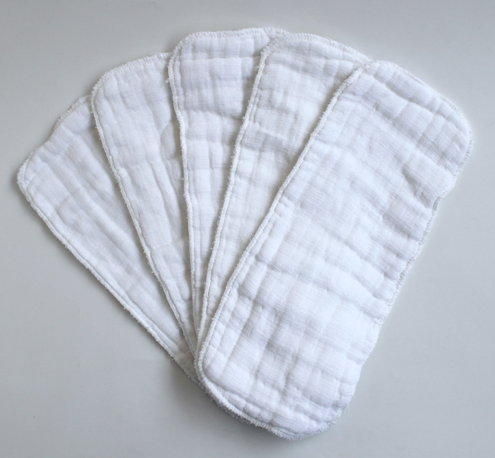 Special price washed pure cotton 6 layers bright white gauze diaper free of folding infant pure cotton strip diaper diaper special-Taobao