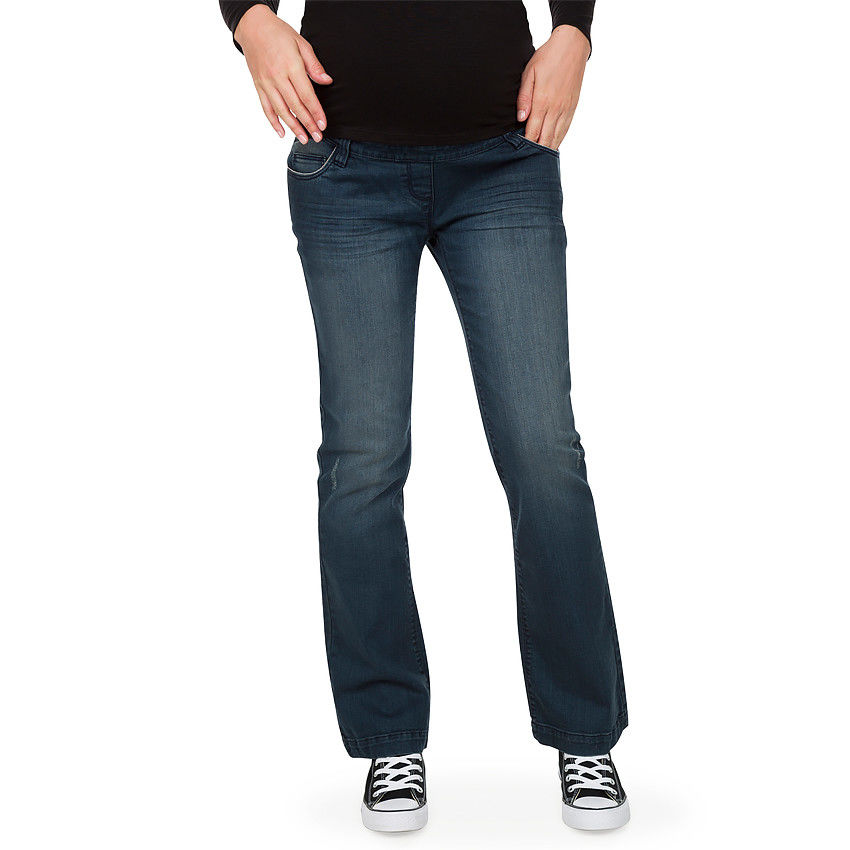 Exit European version Large size Pregnant Woman Broadlegged Jeans Special Long Pregnant Woman Jeans KL1705