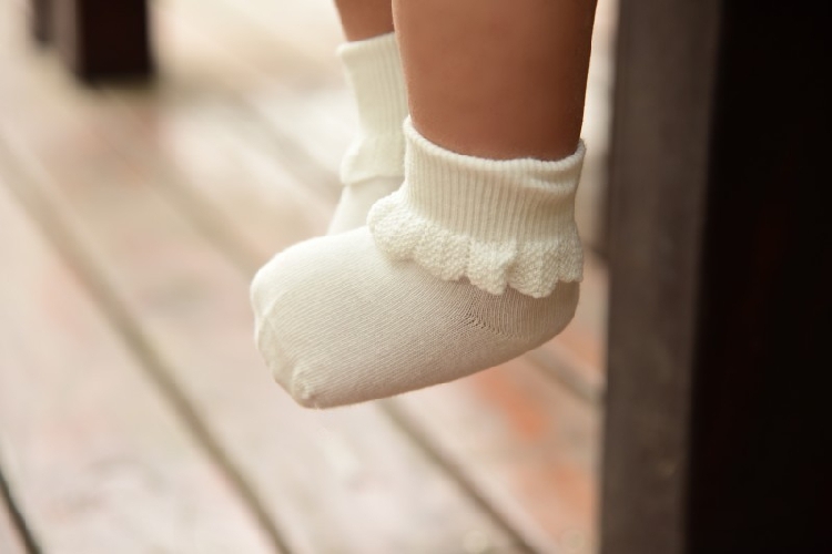 Delicate cotton thread lace baby socks handmade without bone-sewn baby Songkou stockings Sox K3512 -Taobao