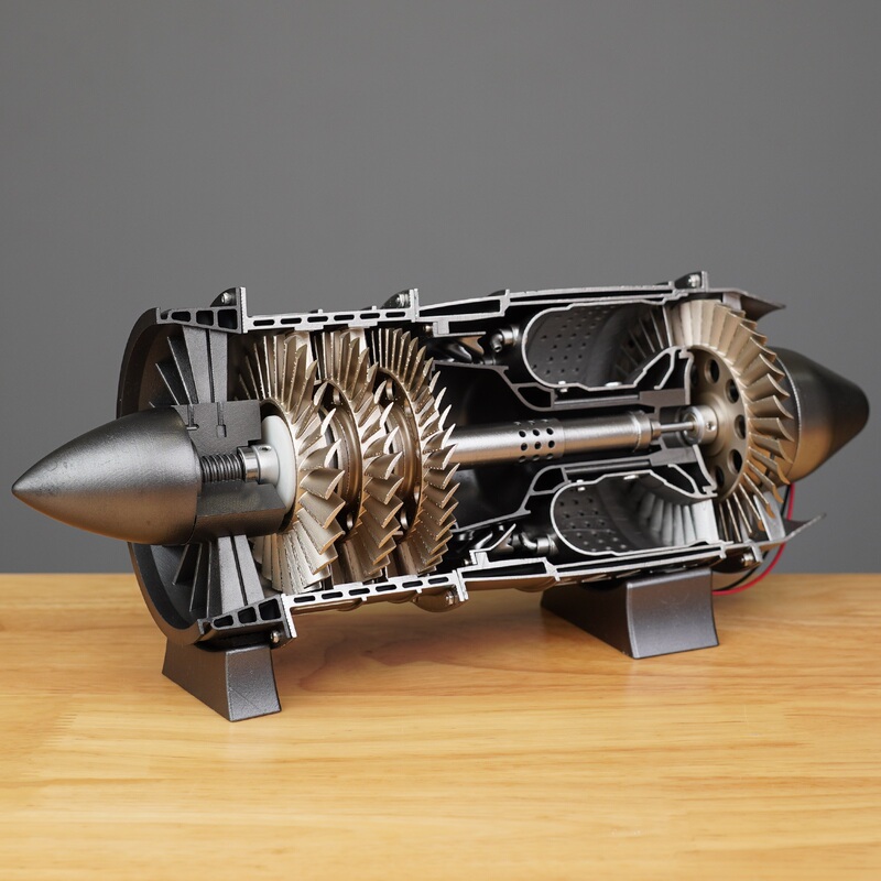 Mini Jet Engine Model Engineman Fighter Aviation Aircraft J-20 Toy Movable and Assembleable Mini Jet Engine Model Engineman Fighter Aviation Aircraft J-20 Toy Movable and Assembleable