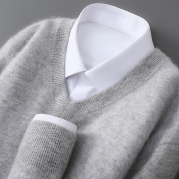 100 pure cardigan v men's casual business sweater 100 pure cardigan v men's casual business sweater
