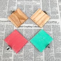 Small parrot ornamental bird jumping bench Birds Stand Stick Parrot Wood Nibbling Toy Steps Stairs Frosted Station Board Jumping