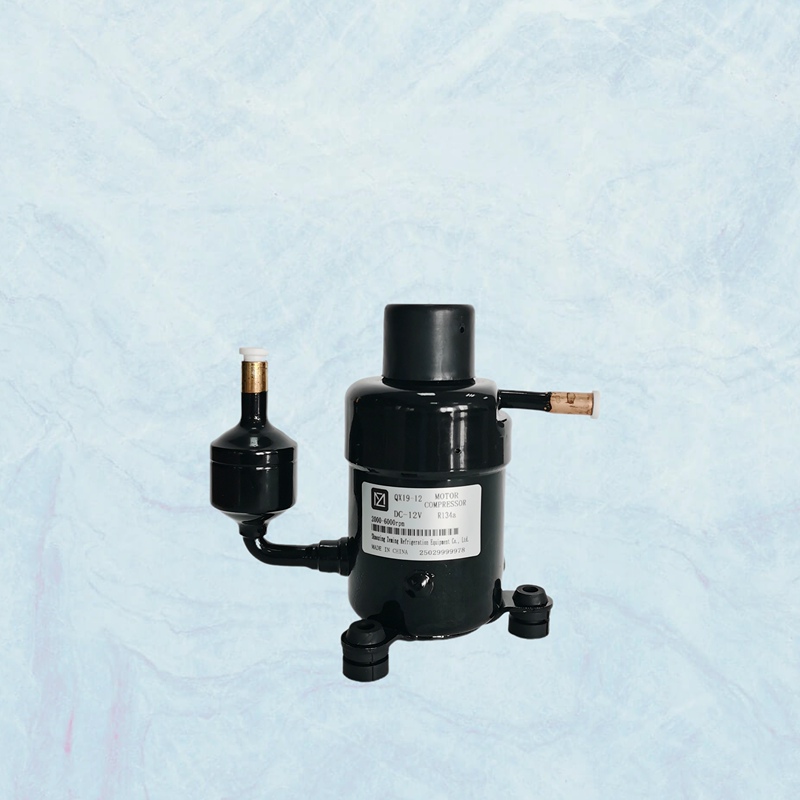 12V High-Precision Qx19-12 Cnc Mechanism Micro Portable Air Conditioning Refrigerator Unit Compressor Refrigeration System