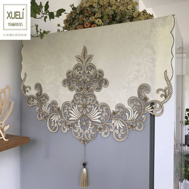 European-style refrigerator cover single-door washing machine microwave dust cover multi-purpose cover cloud roll grass