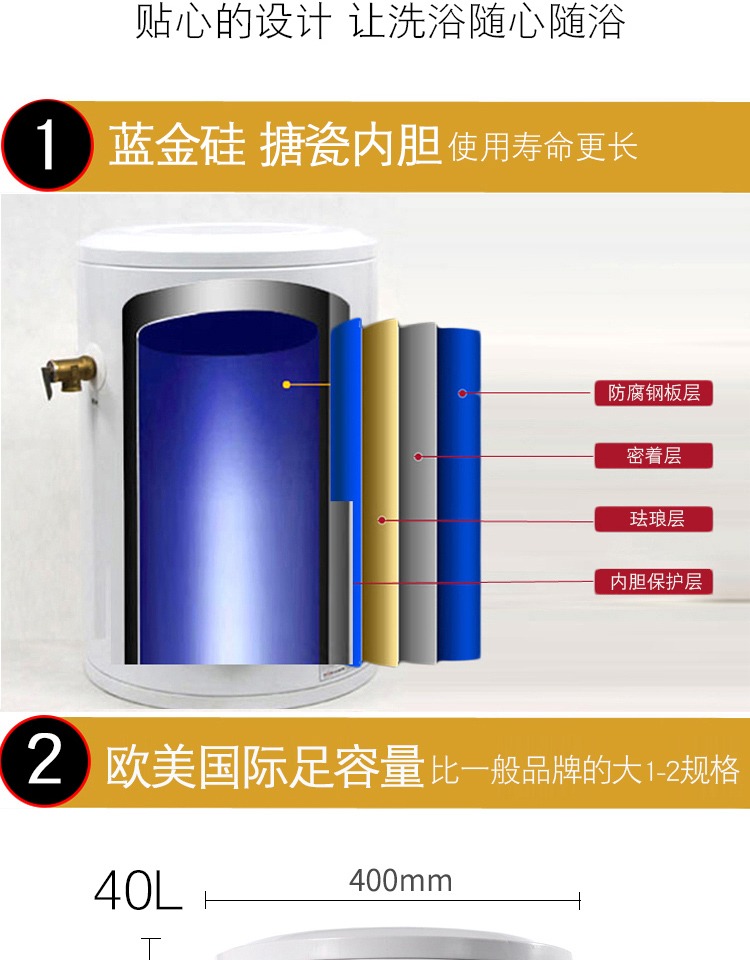 bình nóng lạnh 15l Máy nước nóng điện Zangge hộ gia đình thương mại loại sàn đứng dọc sản phẩm mới 40 lít 50 lít 60 lít 80 lít 100 lít bình nóng lạnh