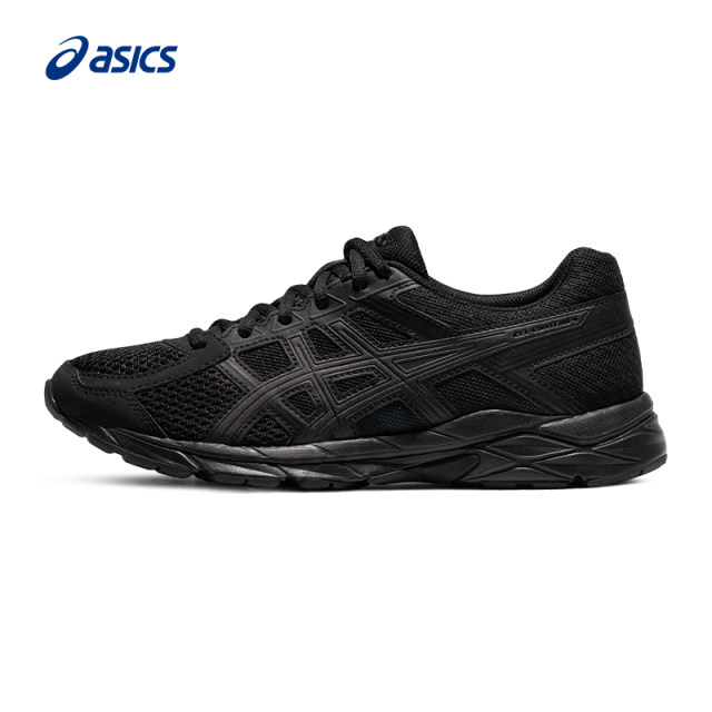 ASICS GEL-CONTEND4 ເກີບແລ່ນ Black Warrior ຜູ້ຍິງ ເກີບກິລາ ລະບາຍອາກາດໄດ້ດີ