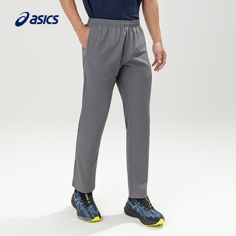 Asics New Men's Comfortable Stretch Running Pants Woven Soft Elastic Drawstring Sports Pants Asics New Men's Comfortable Stretch Running Pants Woven Soft Elastic Drawstring Sports Pants