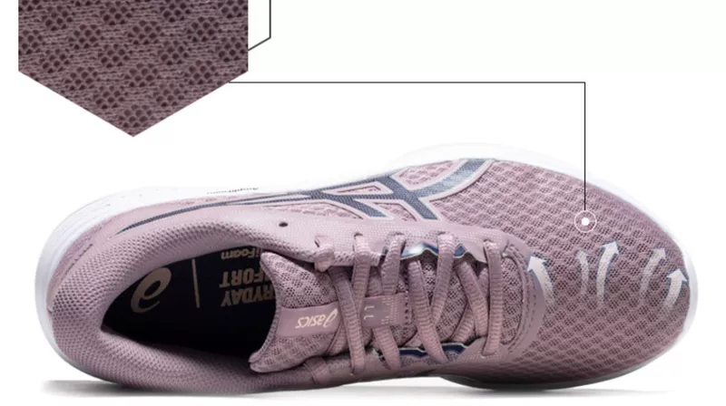 ASICS yasehi 19 mùa thu mới PATRIOT 11 phụ nữ đệm bảo vệ giày chạy bộ 1012A484-500 - Giày chạy bộ giày thể dục