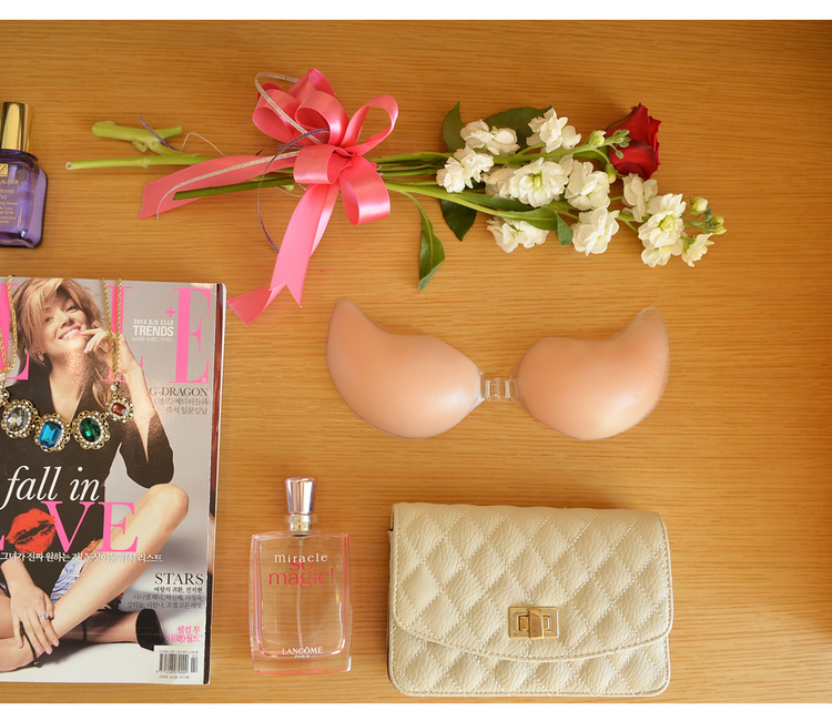 MeiYi gathers traceless underwear silicone breast pad invisible bridal wedding dress photo swim waterproof cream sticker