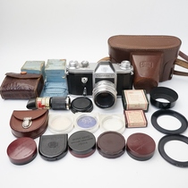 1952 German Zeiss Ikon CONTAX D film SLR camera extinction meter filter accessories