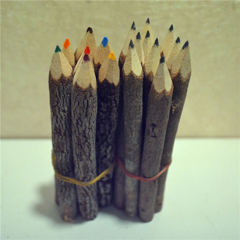 Shimaha Thai wood pencil Handmade solid wood pencil color travel Wang gift decorative pencil Southeast Asian style