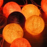 诗玛哈 Юго -восточный азиатский тайский фестиваль декоративный цветной лампы со светодиодными светильными струнами Цвет шарик шарик