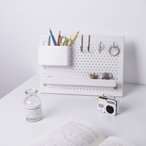 Punch-free hole board desktop support rod Brass color Nordic style shelf workbench decorative partition