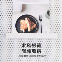 Bookshelf Book booth Wrought iron ins storage partition Display decoration table shelf Photo hole board accessories