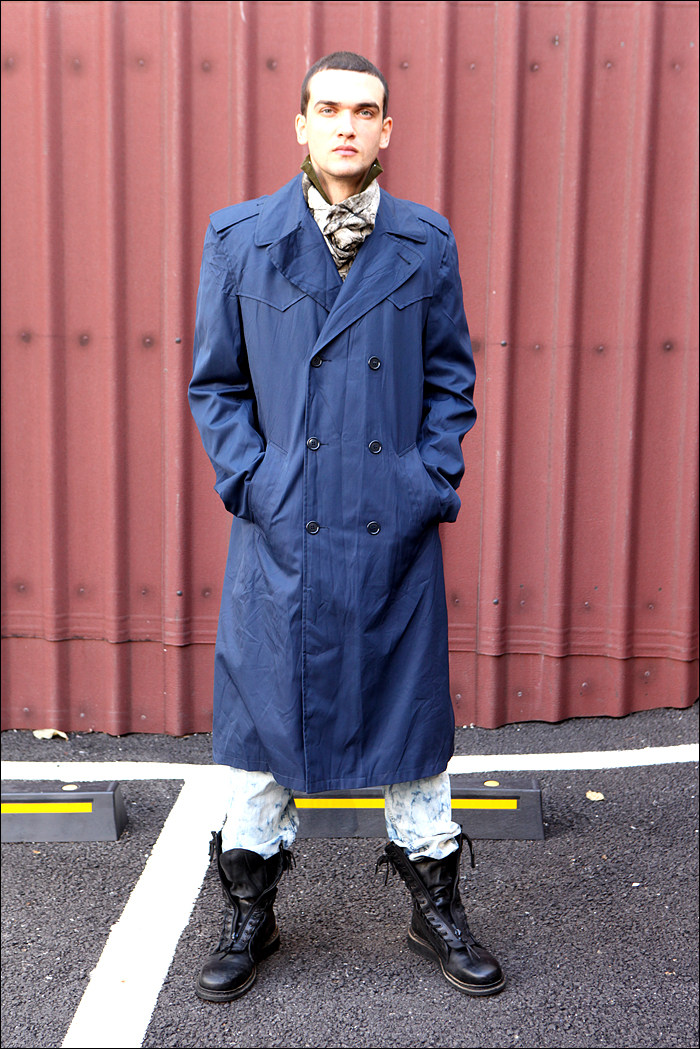 New military version of the Italian Fiscal Guard regular windbreaker raincoat with liner Navy blue