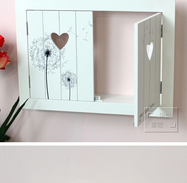 Phong cách châu Âu mục vụ Hàn Quốc tinh khiết hộp màn trập trắng / hộp mét / hộp tắc trang trí nhà giả tường cửa sổ giả đặc biệt - Cái hộp thùng gỗ
