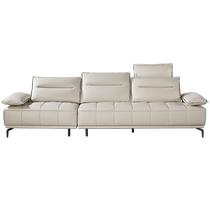 Inquire and get 1100 yuan coupon Gujia Home Italian-style first-layer cowhide sofa 1123 does not support extension