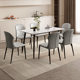 ຜະລິດຕະພັນໃຫມ່ Gujia Home Modern Simple Slate Dining Table and Chair Home Small Apartment Restaurant Furniture PT7107