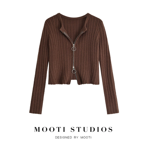 Сексуальный демисезонный трикотажный свитер, кардиган, 2020, в западном стиле