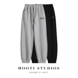 Утепленные спортивные флисовые демисезонные штаны для отдыха, европейский стиль, высокая талия, оверсайз